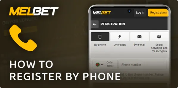 How to register by phone at Melbet